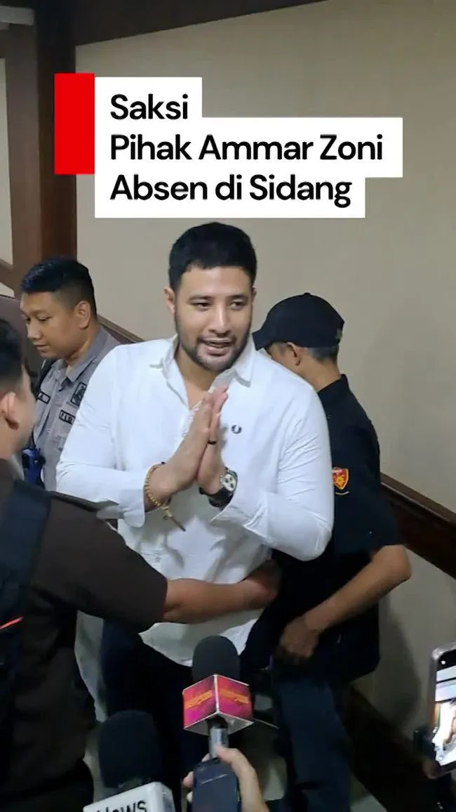 Ammar Zoni Kecewa Saksi Kunci Tak Hadir dalam Sidang Narkoba