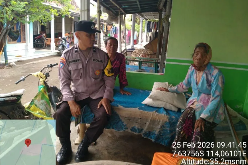 Bhabinkamtibmas Polsek Mangaran Laksanakan Pendataan Pengentasan Kemiskinan di Desa Tanjung Kamal