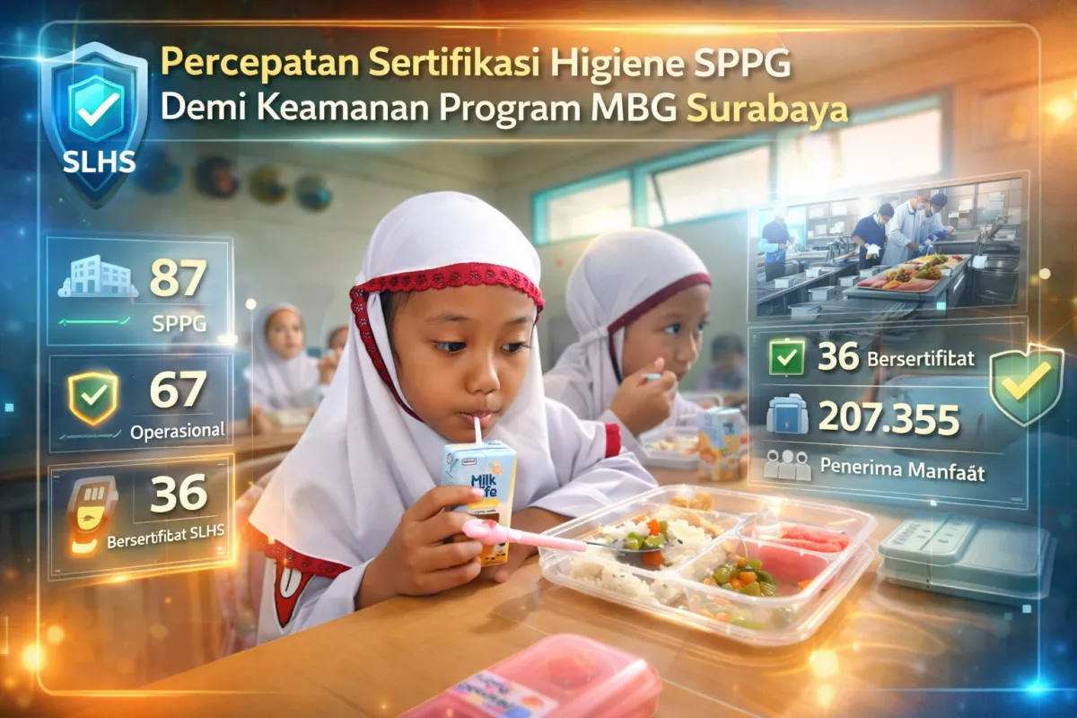 Pemkot Surabaya Percepat Sertifikasi Higiene untuk Keamanan Program MBG