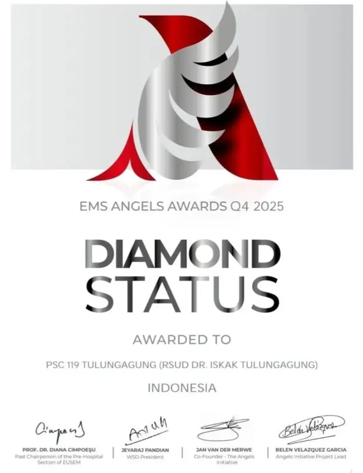Tim PSC 119 RSUD dr. Iskak Raih Penghargaan Diamond di EMS Angels Awards