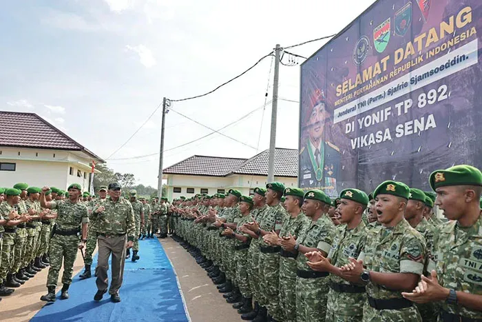 Menhan Dorong Pembangunan Lapangan Tembak untuk Kesiapan Tempur Yonif TP 892