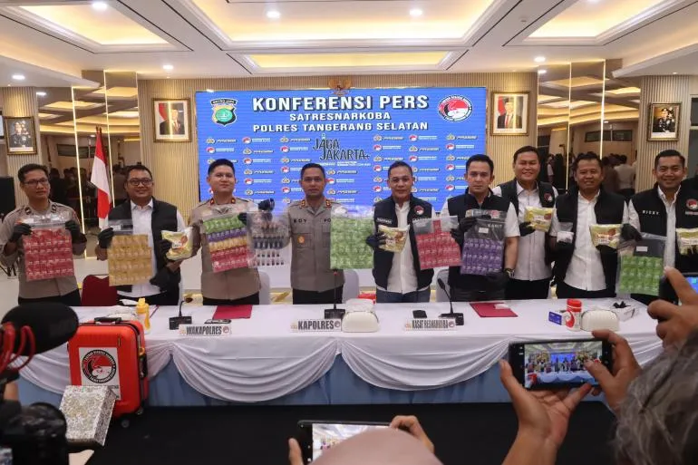 Polres Tangsel Ungkap Jaringan Peredaran Vape Narkoba Asal Tiongkok