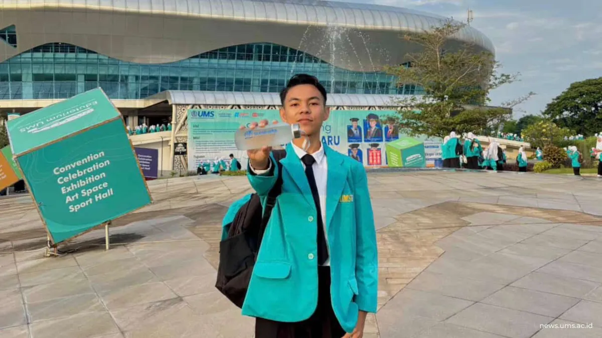 Derlin Ilham Raih Beasiswa Influencer UMS untuk Kembangkan Kreativitas