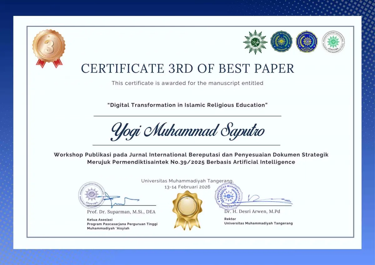 Mahasiswa UMS Raih Penghargaan Best Paper III di Workshop Nasional APPTMA 2026