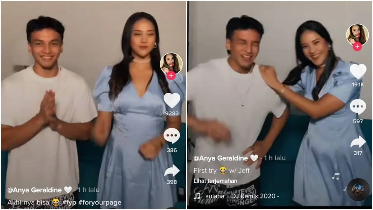 Reaksi Fans Terhadap Jefri Nichol dan Anya Geraldine Main TikTok Bersama