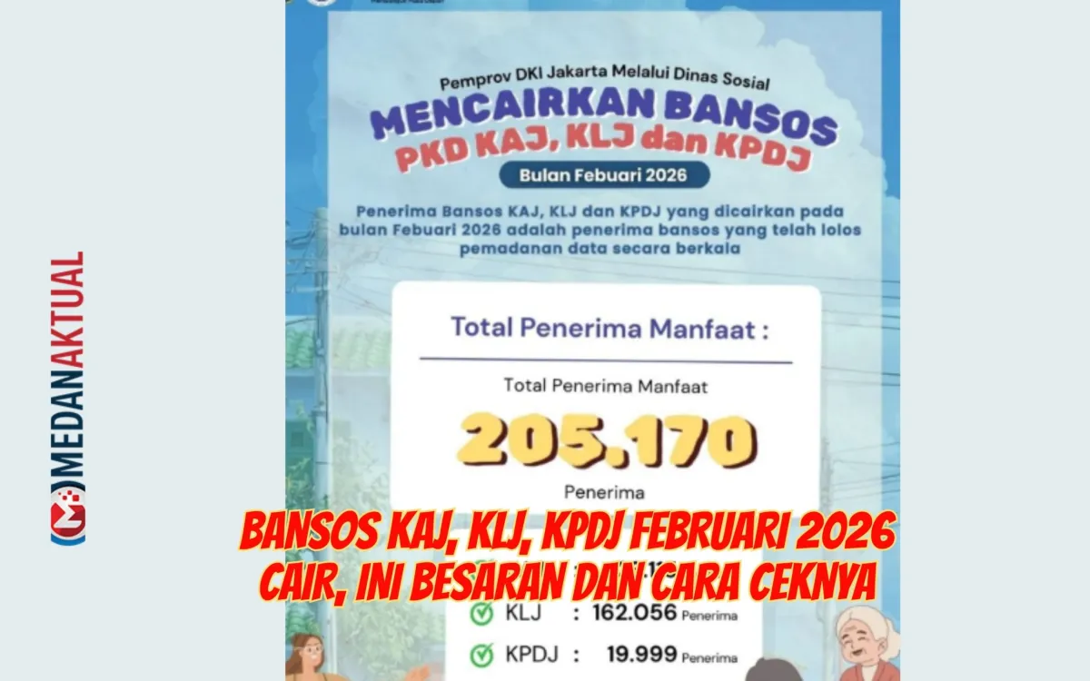 Bansos KAJ, KLJ, dan KPDJ Februari 2026 Cair untuk 205.170 Warga DKI Jakarta