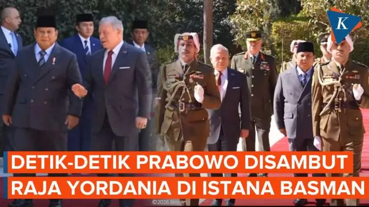 Prabowo Disambut Raja Yordania dalam Kunjungan ke Istana Basman