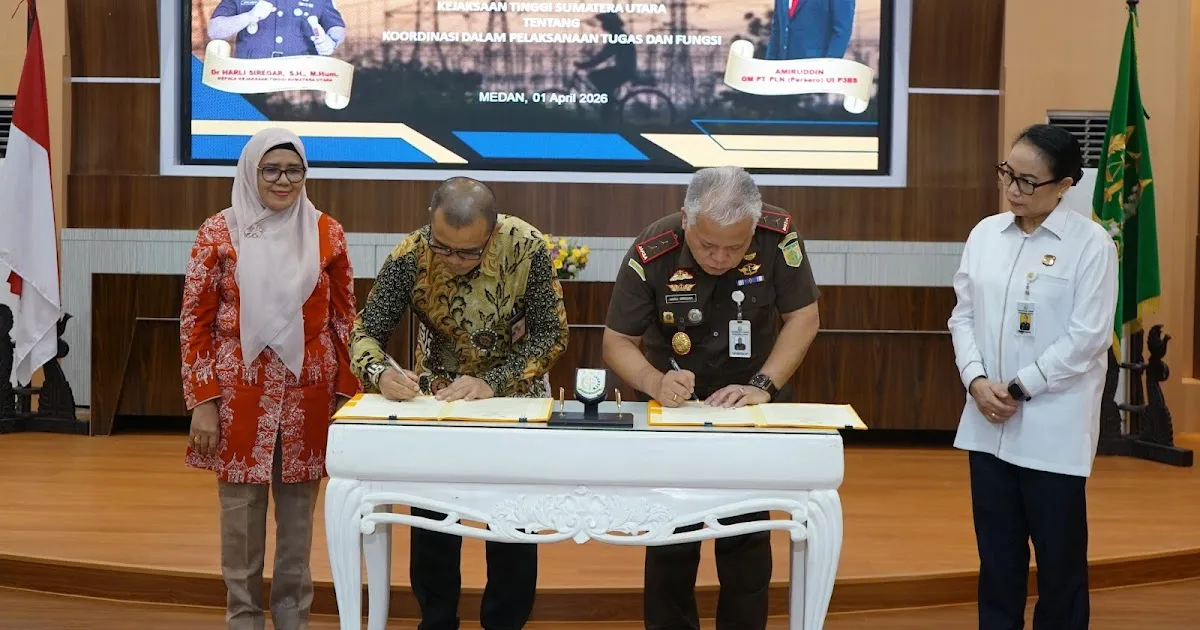 Kejaksaan Tinggi Sumut dan PLN UIP3BS Teken MoU untuk Penanganan Hukum Perdata
