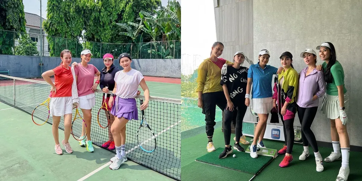 Ashanty dan Selebriti Asyik Berolahraga Bersama: Dari Tenis hingga Golf