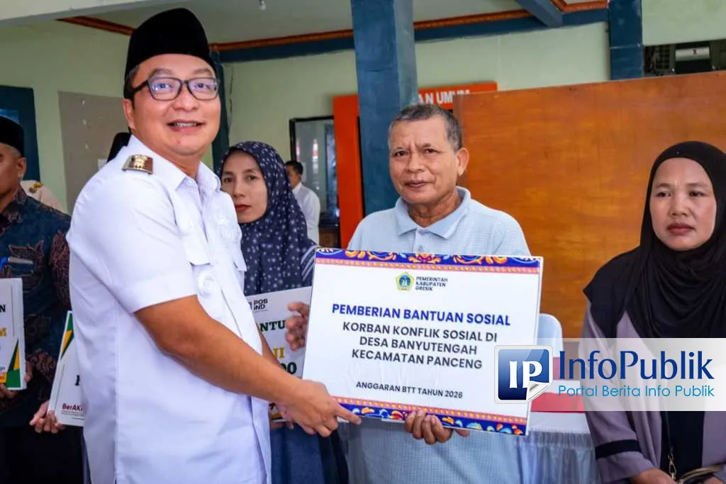Pemkab Gresik Berikan Bantuan Sosial untuk Warga Terdampak Konflik di Panceng