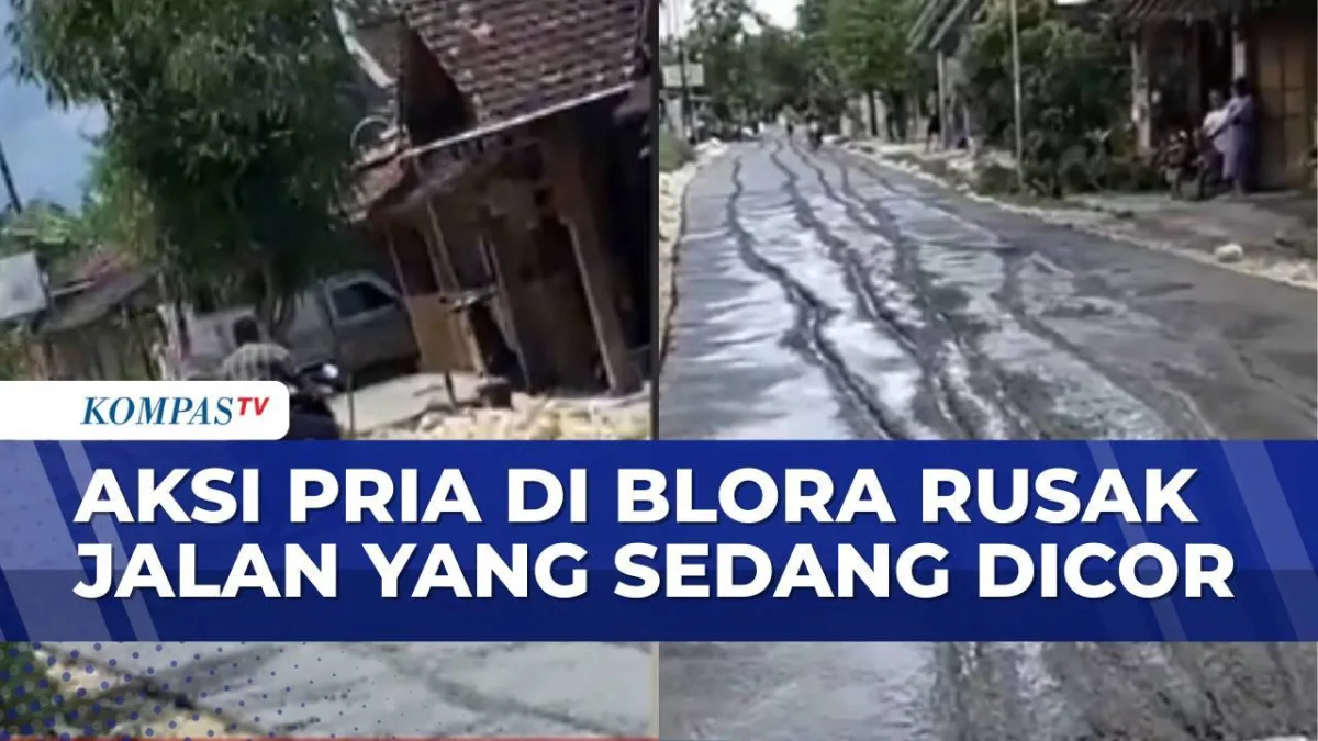 Pria Blora Rusak Jalan Sebabkan Protes Pembangunan Tak Transparan