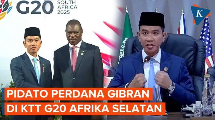 Gibran Rakabuming Sampaikan Pidato Perdana di KTT G20 Afrika Selatan