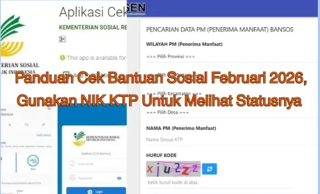Cek Status Bantuan Sosial Februari 2026 dengan NIK KTP Secara Online