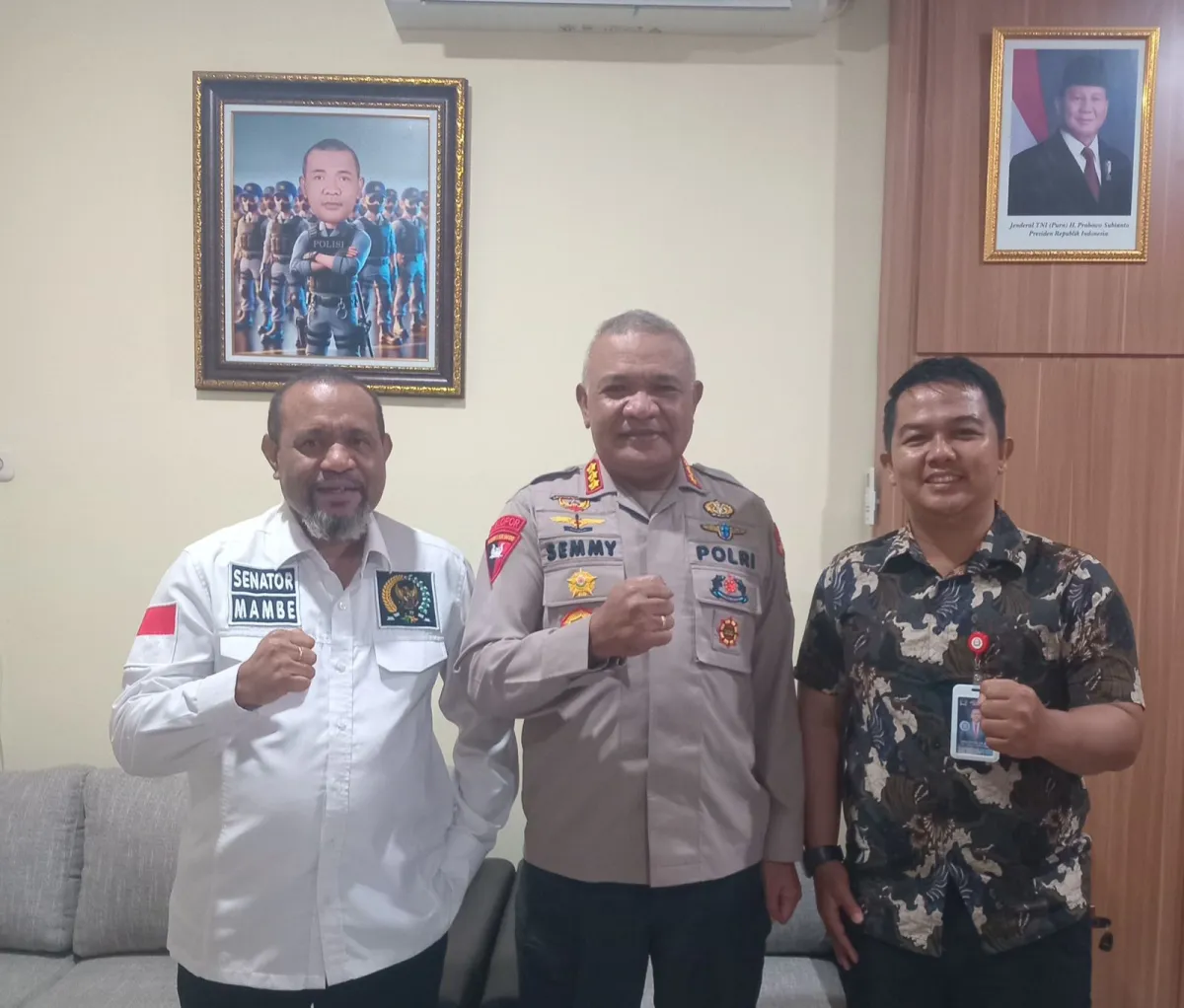 Senator Mamberob Rumakiek Dukung Sinergi Keamanan dengan Wakapolda PBD