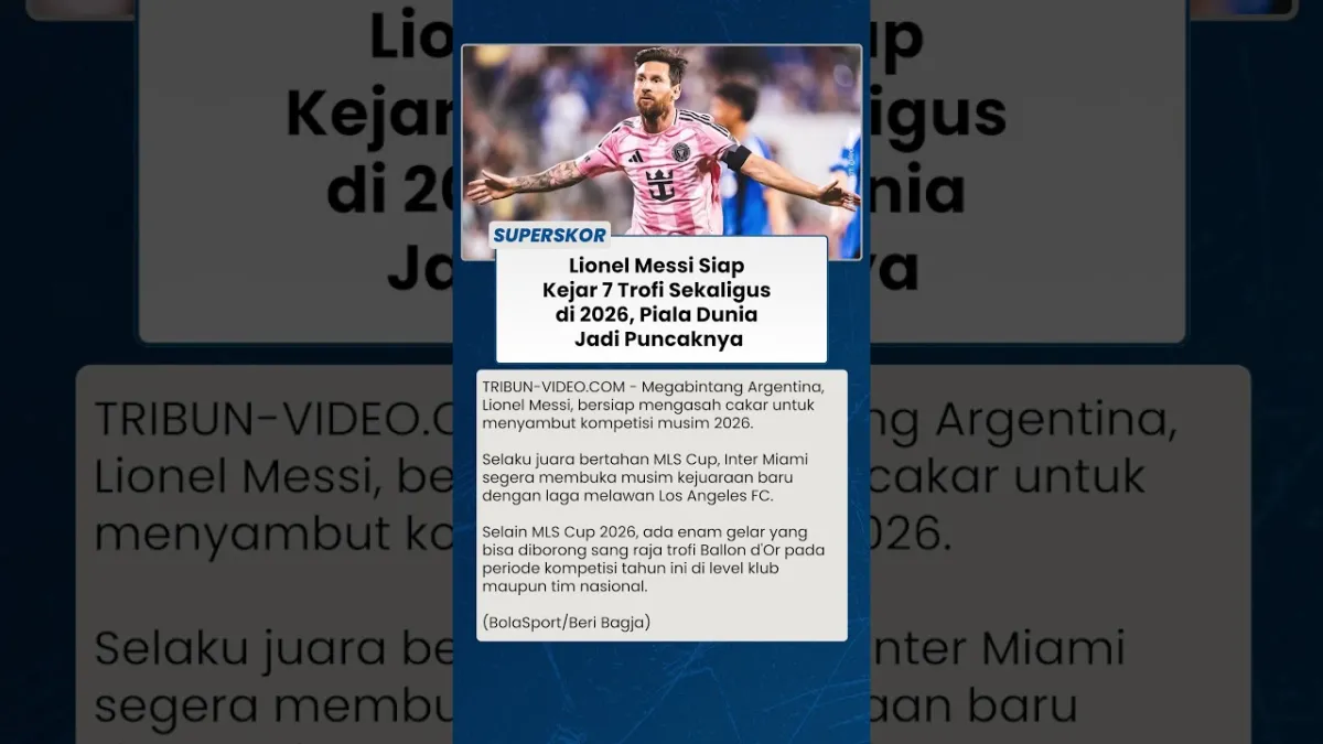 Lionel Messi Berpeluang Raih 7 Trofi di Tahun 2026