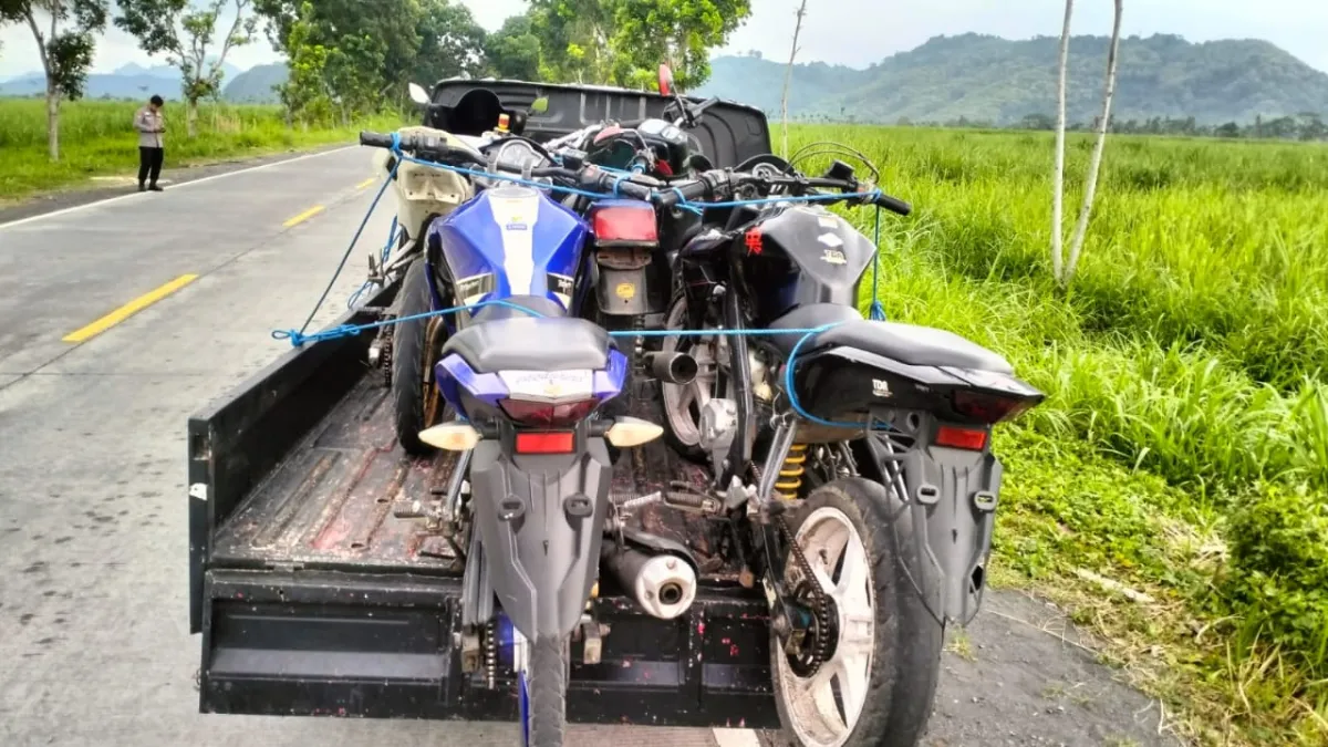 15 Motor Diamankan, Aksi Balap Liar Ganggu Ngabuburit di Lumajang