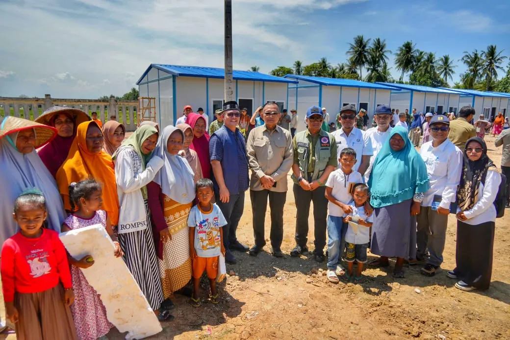 Wamenko Polkam Tinjau Pembangunan Hunian Tetap untuk Korban Banjir di Aceh Utara