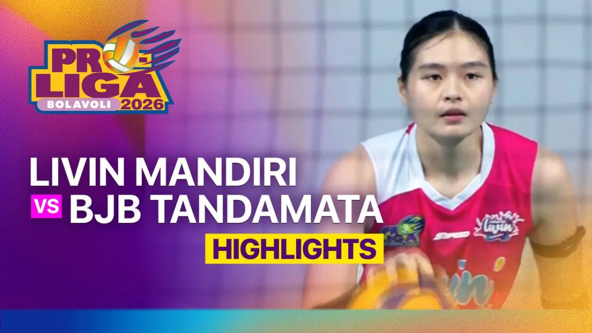 Highlight Pertandingan Jakarta Livin Mandiri vs Bandung BJB Tandamata di Proliga 2026