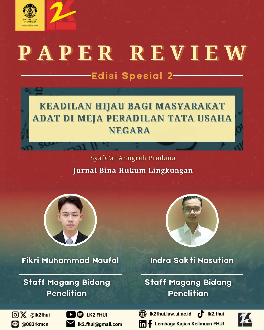 Transformasi Keadilan Hijau untuk Masyarakat Adat di PTUN