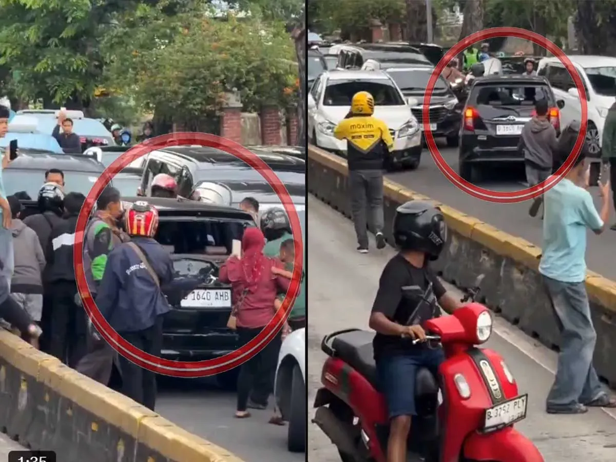 Sopir Berpelat Palsu Terjebak Amukan Massa Usai Tabrak Polisi