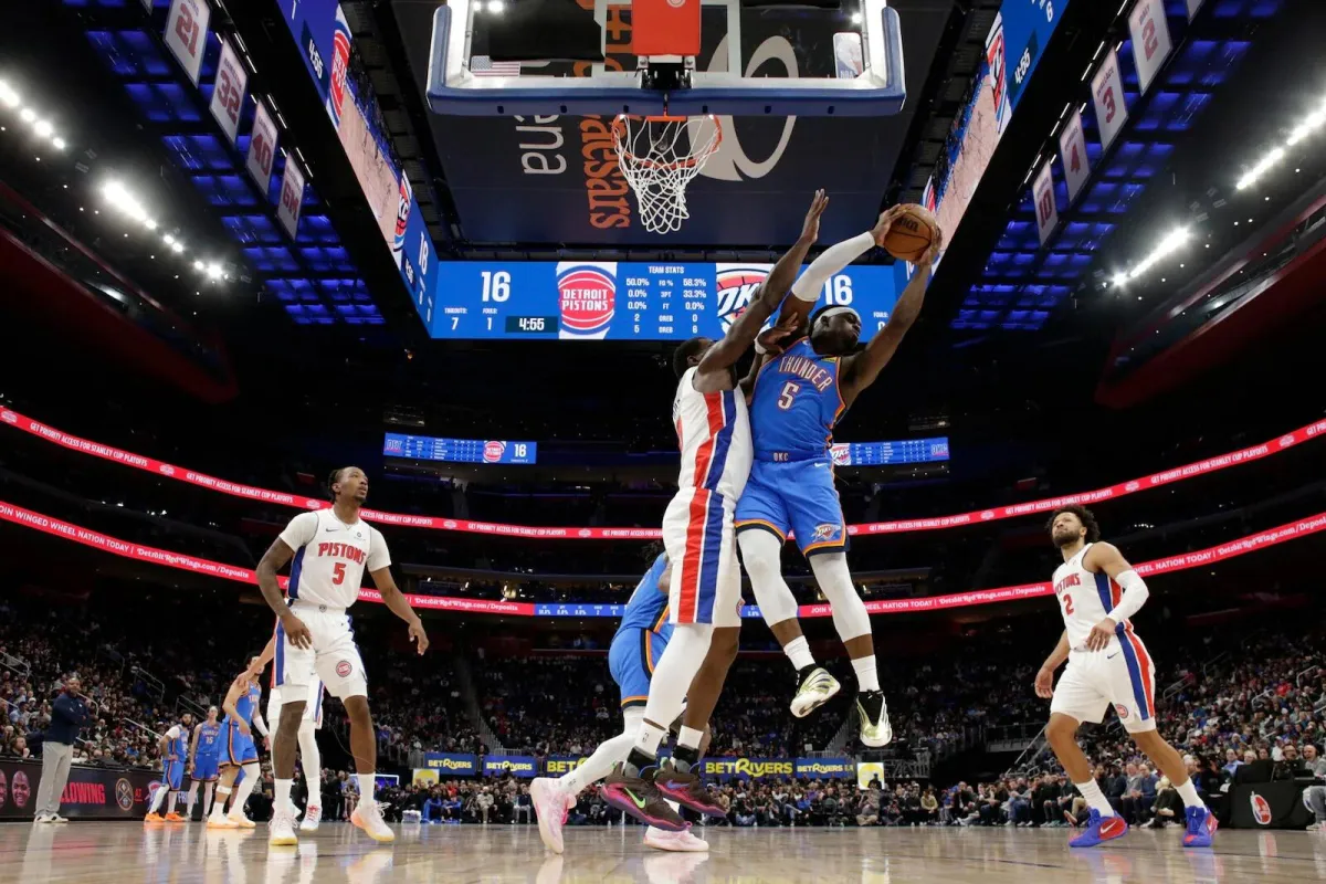Thunder Terpuruk Tanpa Pemain Kunci, Pistons Menang 124-116