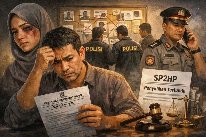 Kasus Penganiayaan Istri Jurnalis di Madina Masih Terhambat, Tersangka Belum Ditetapkan