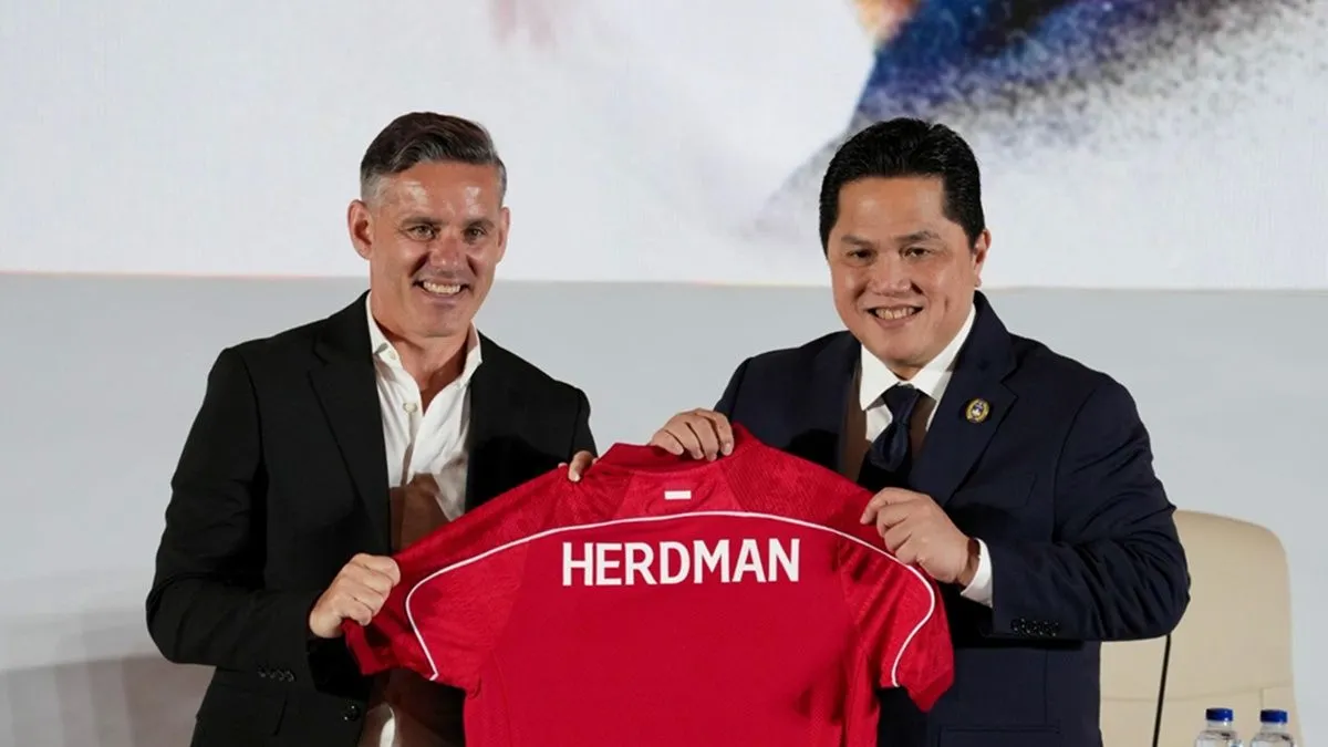 Erick Thohir Serukan Dukungan untuk Timnas Indonesia dan Pelatih John Herdman