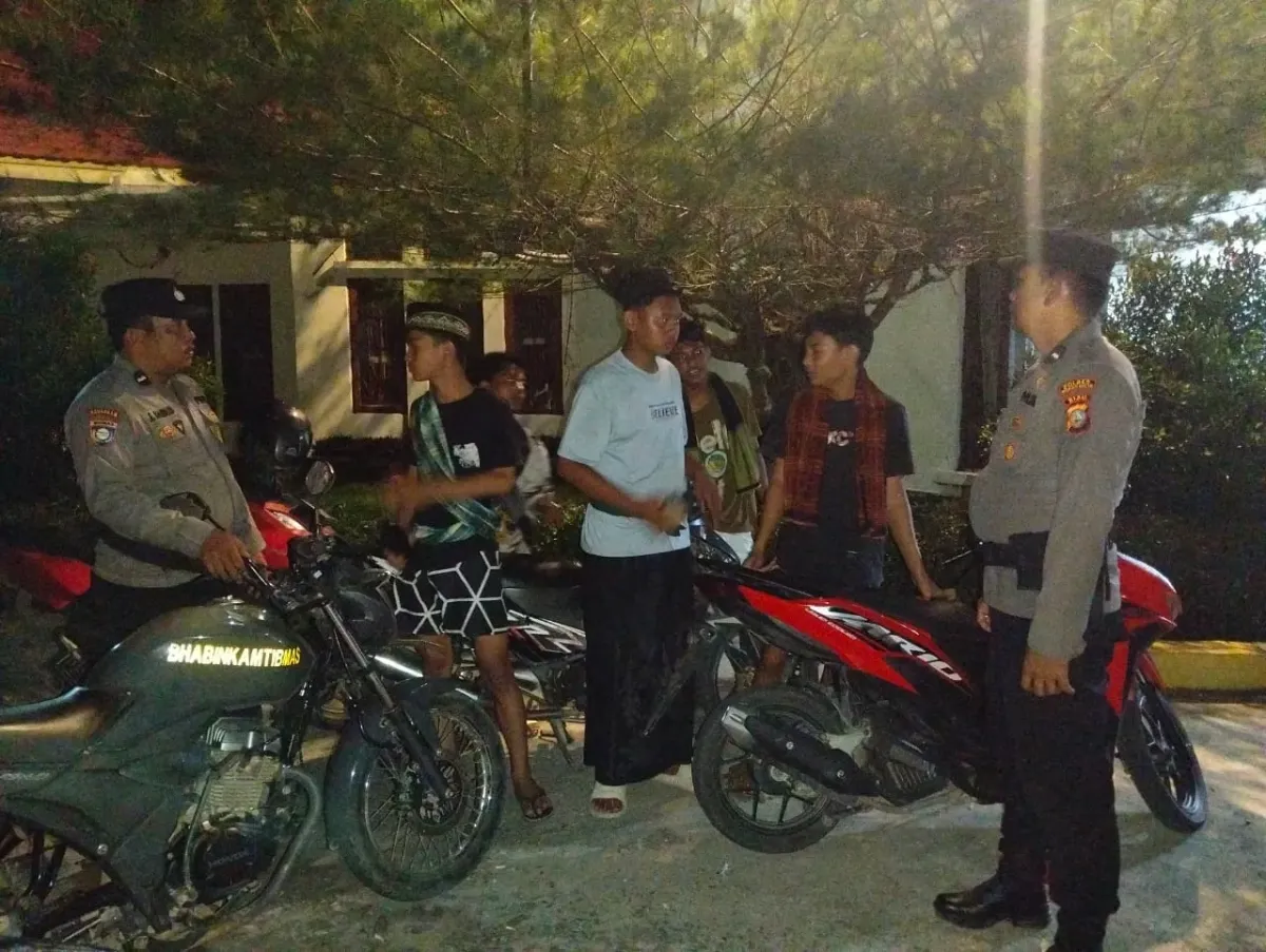Polsek Bangko Pusako Gelar Patroli Subuh Cegah Tawuran dan Balap Liar