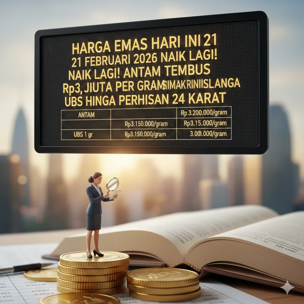 Harga Emas Naik Signifikan, Antam Sentuh Rp3,2 Juta per Gram