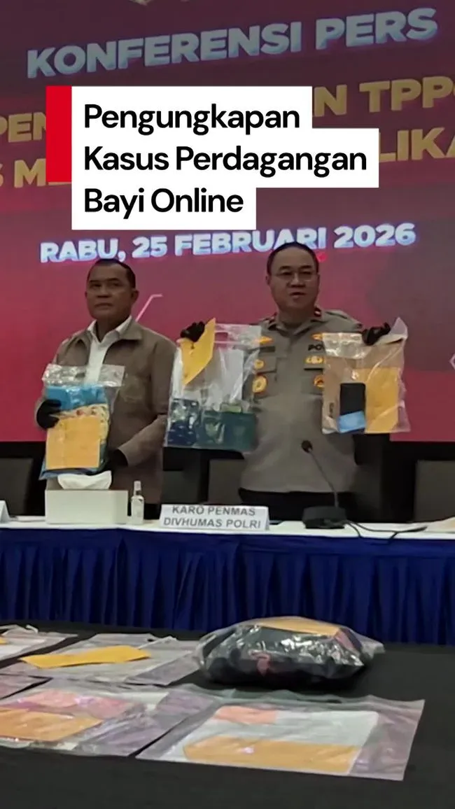 Polri Ungkap Jaringan Perdagangan Bayi, 12 Tersangka Ditangkap