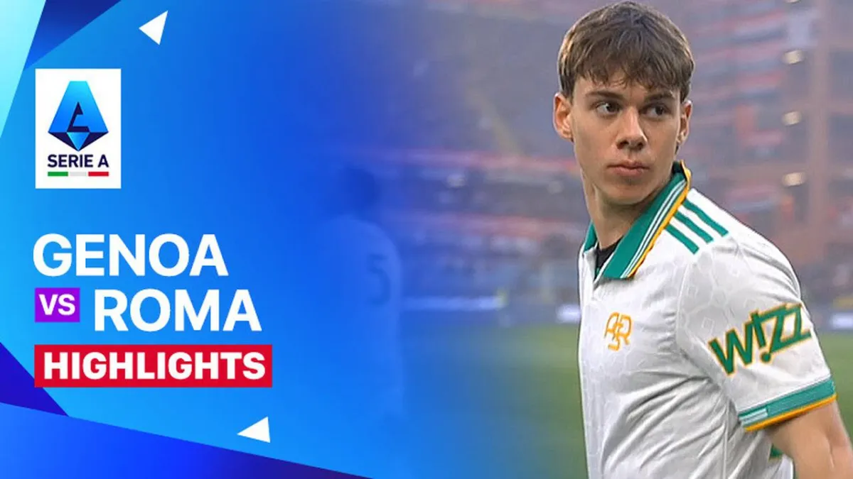 Highlight Pertandingan Genoa vs Roma di Serie A 2025/26