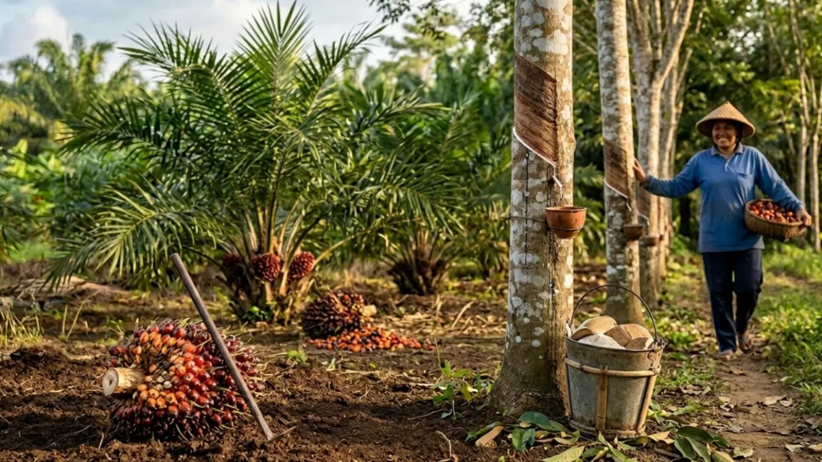 Kenaikan Indeks Harga Petani Februari 2026 Didorong Oleh Sawit dan Karet