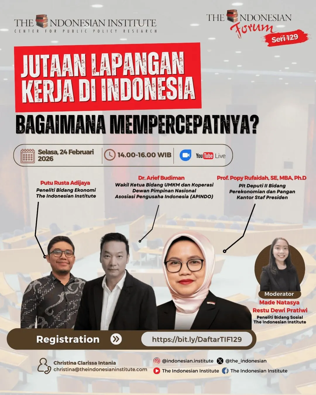 Strategi Percepatan Penciptaan Lapangan Kerja di Indonesia