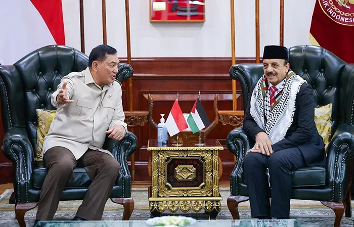 Dubes Palestina Bahas Kerja Sama Kemanusiaan dan Pendidikan dengan Menhan RI