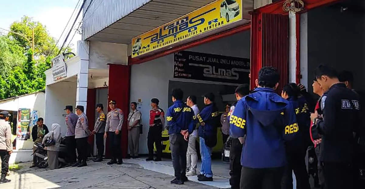 Konstatering Showroom Almas Motor Tuban Dikenakan Pengamanan Ketat