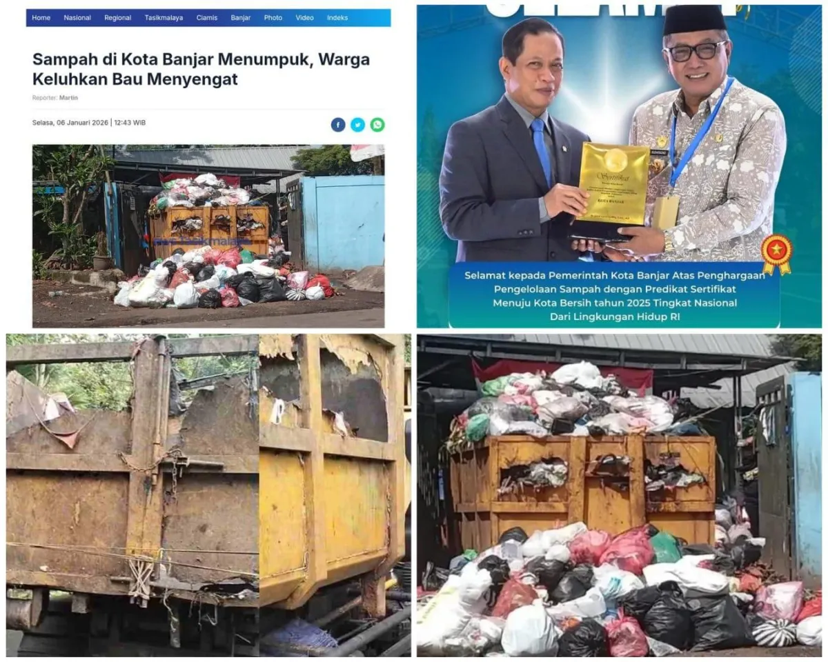 Pemkot Banjar Raih Penghargaan Pengelolaan Sampah, Namun Kontainer Rusak Jadi Sorotan