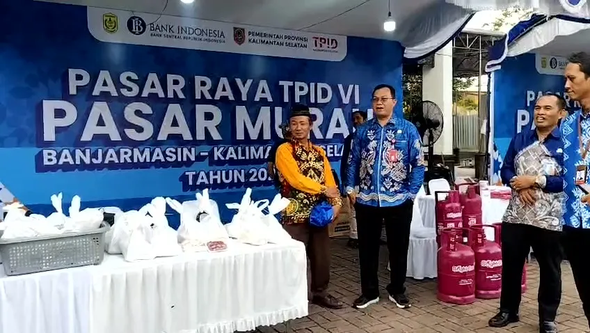 Pasar Raya TPID Kalsel Stabilkan Harga Pangan Menjelang Ramadhan