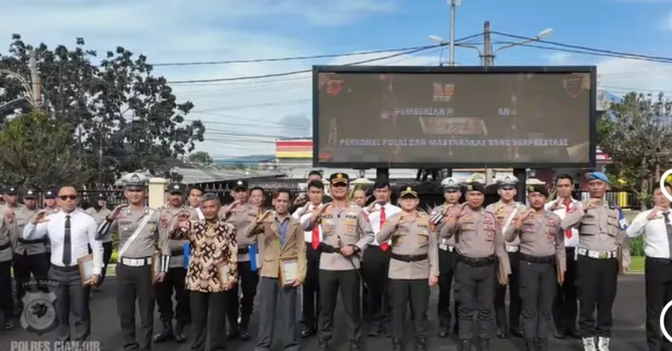 Polres Cianjur Apresiasi Warga dan Personel Berprestasi dalam Jaga Kamtibmas