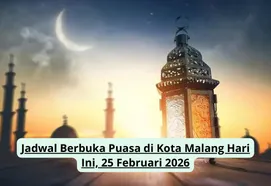 Waktu Berbuka Puasa di Kota Malang 25 Februari 2026