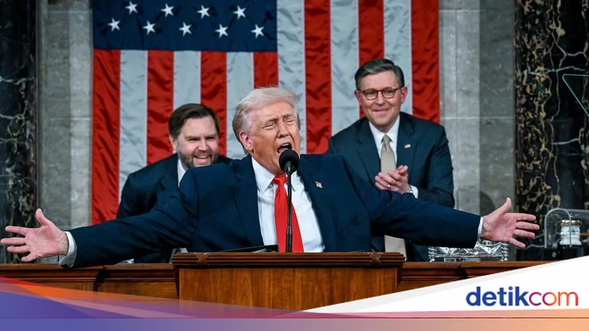 Trump Klaim Ekonomi AS Tumbuh Pesat dalam Pidato Terpanjang