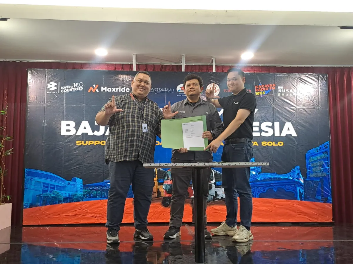 Max Auto Luncurkan Program 'Bajaj Untuk Surakarta' untuk Dukung Pariwisata dan Ekonomi Lokal