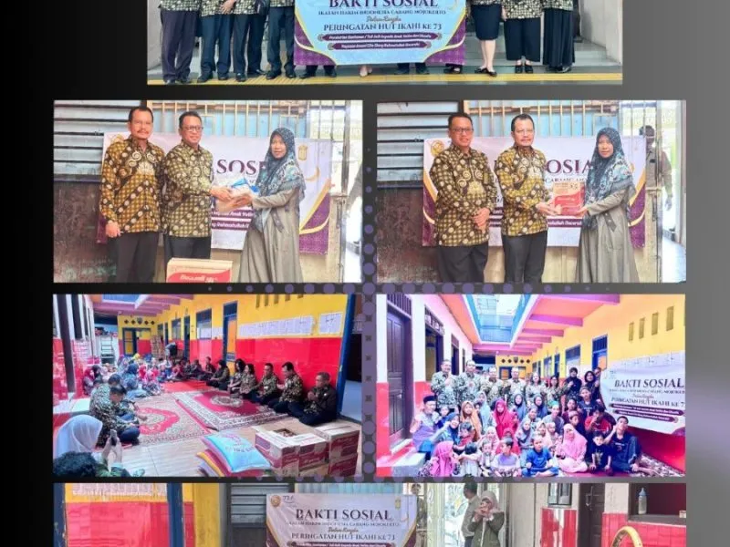 IKAHI Mojokerto Rayakan HUT ke-73 dengan Bakti Sosial di Pesantren