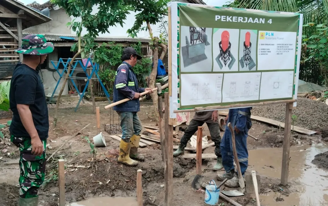 Kodim 0421/LS Sukses Bor Sumur Bersih di Gunung Sari