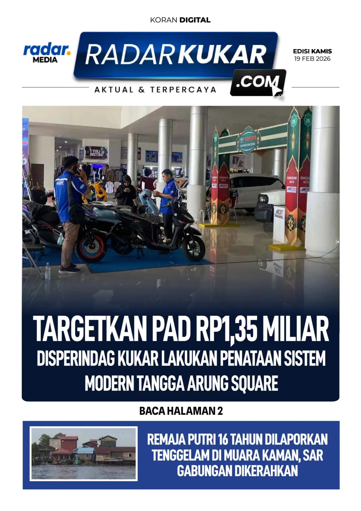 Pemerintah Cita-Citakan Target Pendapatan Asli Daerah Sebesar Rp1,35 Miliar