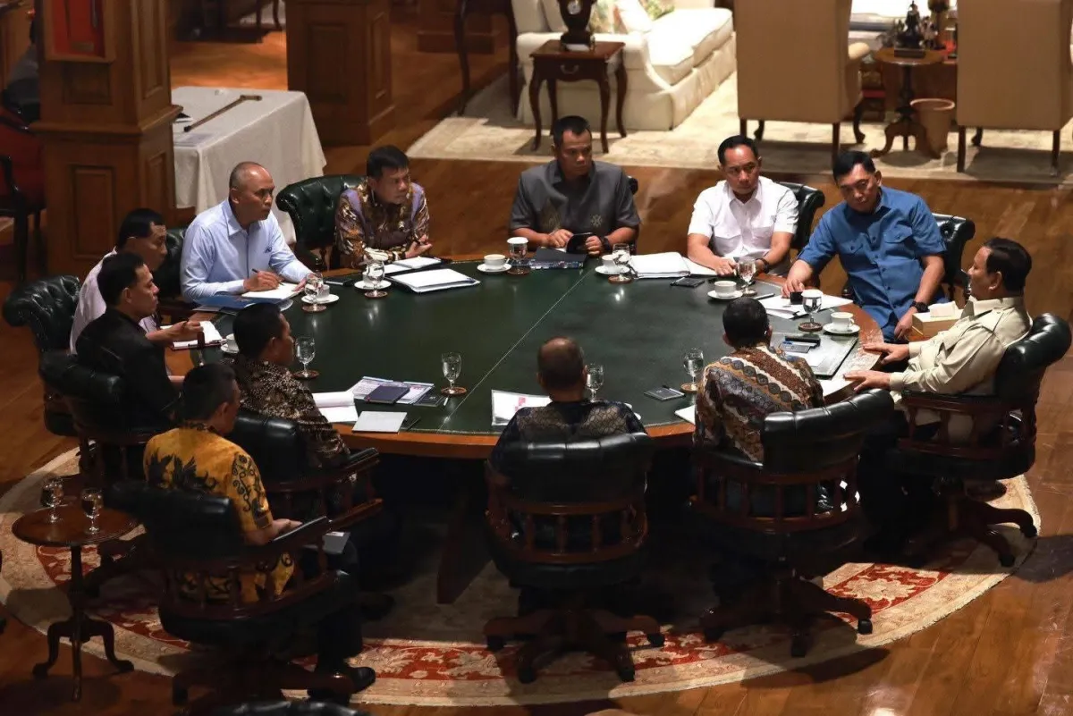 Rapat Strategis Presiden Prabowo Bahas Agenda Nasional di Hambalang