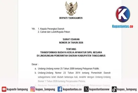 Pemkab Tanggamus Terapkan WFH Setiap Jumat untuk Transformasi Budaya Kerja ASN
