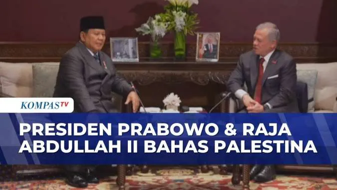 Presiden Prabowo dan Raja Abdullah II Bahas Perdamaian Palestina di Yordania