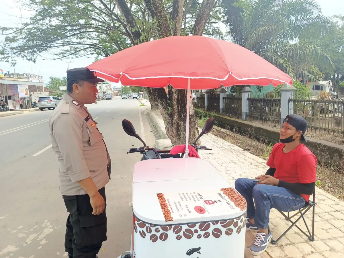 Polsek Sangatta Utara Laksanakan Patroli Dialogis Pagi untuk Amankan Wilayah