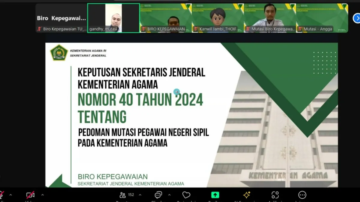 Kementerian Agama Tetapkan Pedoman Mutasi PNS untuk Meningkatkan Transparansi dan Akuntabilitas