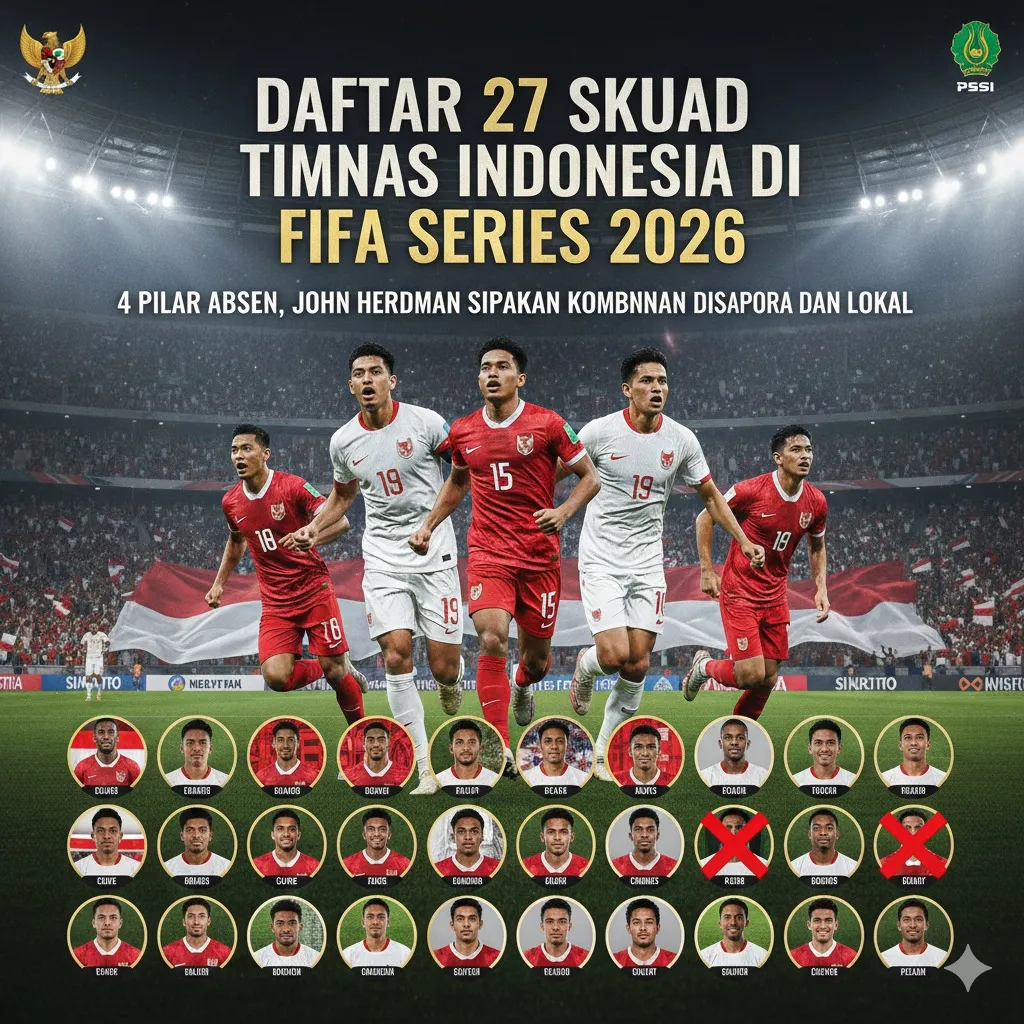 Timnas Indonesia Siapkan 27 Pemain untuk Uji Coba FIFA Series 2026